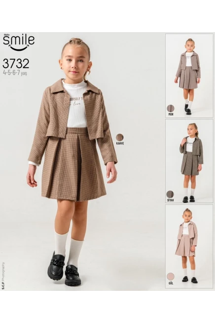 4-7 YEAR Girl SKIRT SET WITH JACKET
