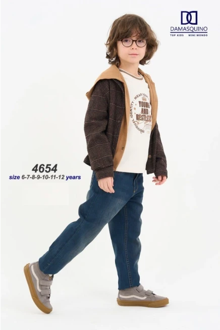 6-12 سنة صبي بدله ستره مع سروال