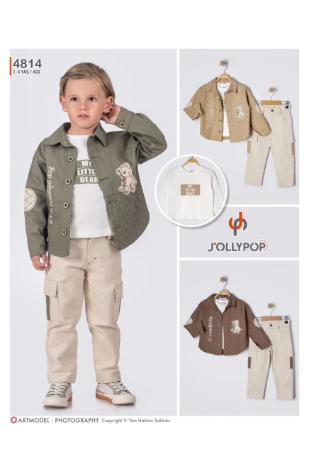 1-4 سنة صبي بدله ستره مع سروال