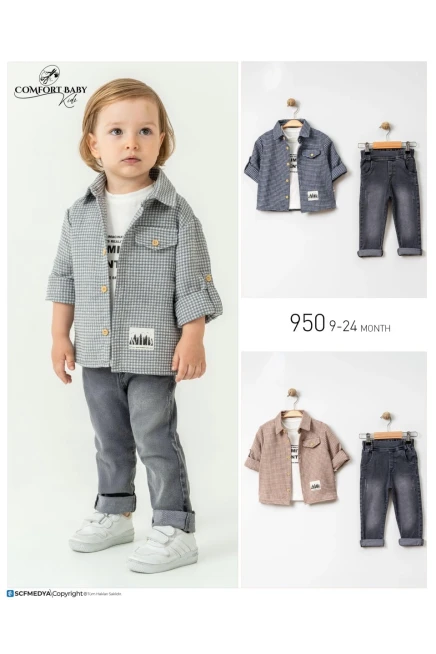 9-24 месяц мальчик Рубашка брюки костюм