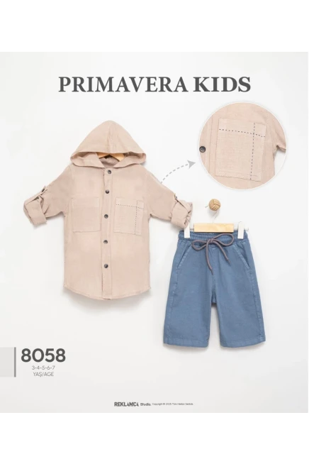 3-7 YEAR Boy SHORTS SET WITH SHIRT