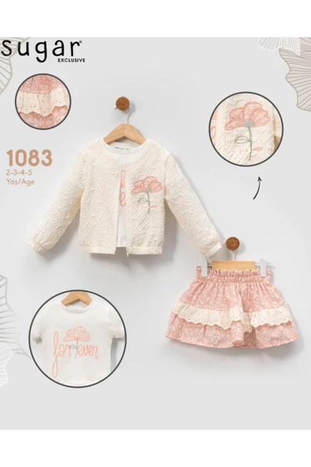 2-5 ГОДА девочка Кардиган юбка костюм