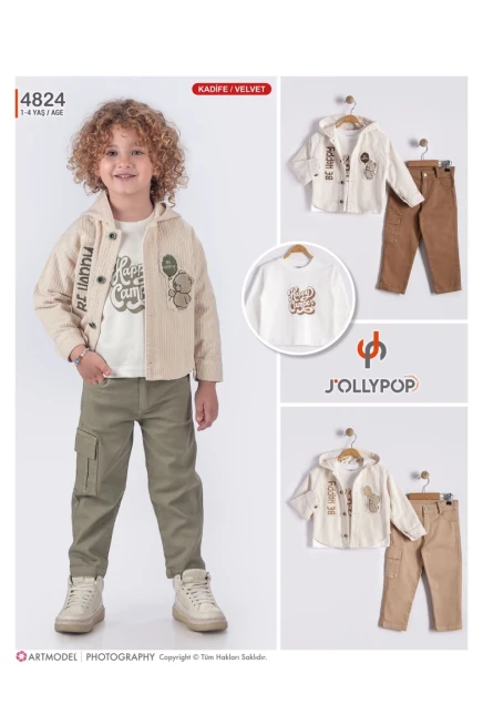 1-4 سنة صبي بدله قميص مع سروال