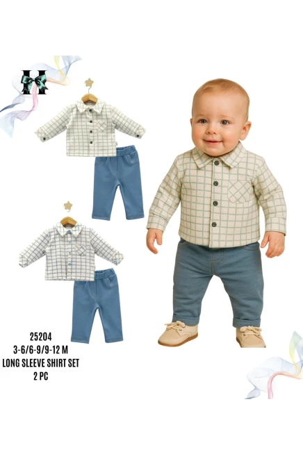3-12 месяц мальчик Рубашка брюки костюм