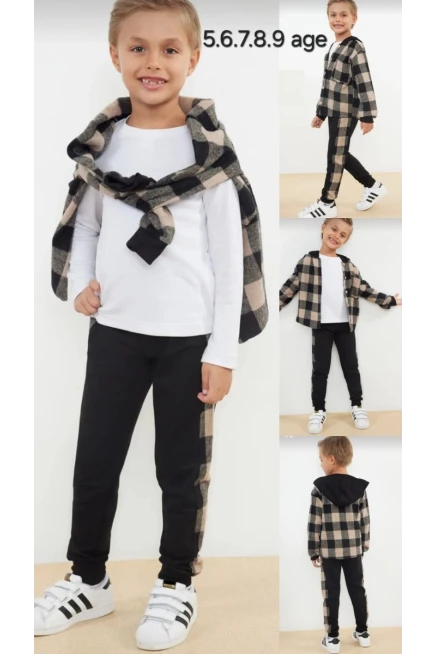  Boy PANT SUIT WITH SHIRT