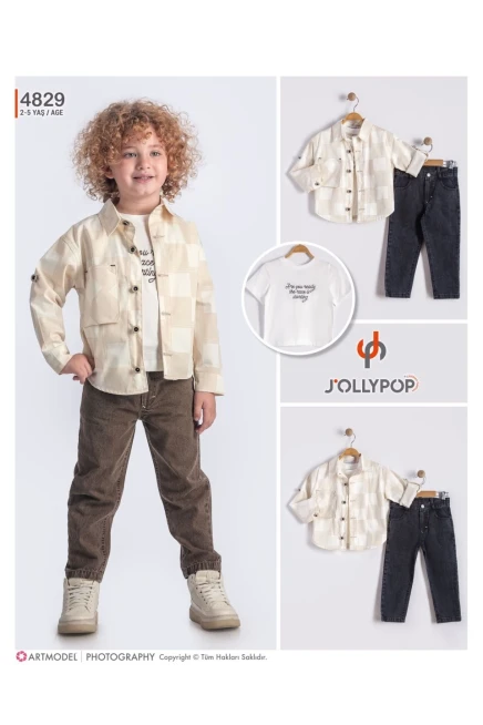 2-5 YEAR Boy PANT SUIT WITH SHIRT