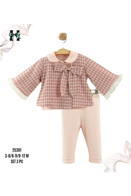 3-12 شهر فتاة بدله ستره مع سروال