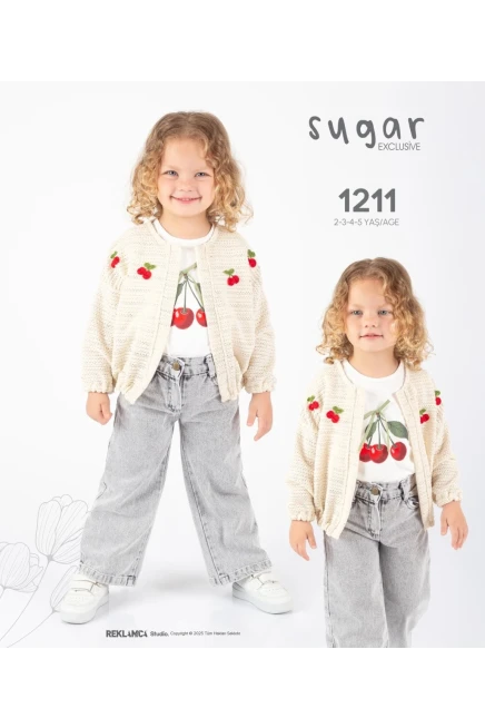 2-5 سنة فتاة ستره كارديجان مع سروال