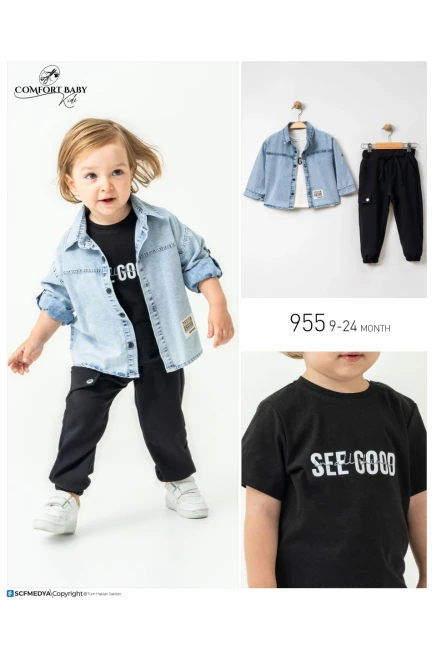 9-24 месяц мальчик Рубашка брюки костюм