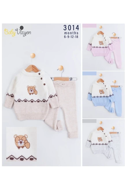 6-18 شهر جنسين طقم سروال مع بلوزة