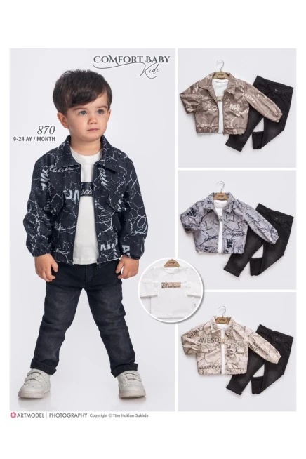 9-24 شهر صبي بدله ستره مع سروال