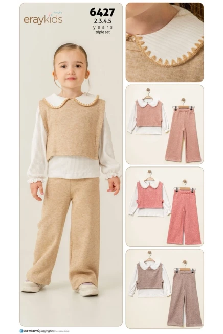 2-5 YEAR Girl PANT SUIT WITH VEST