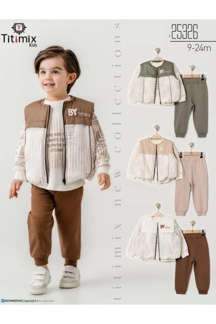 9-24 месяц мальчик  спортивный комплект с жилеткой