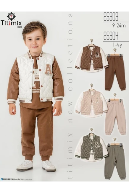 1-4 ГОДА мальчик  спортивный комплект с жилеткой