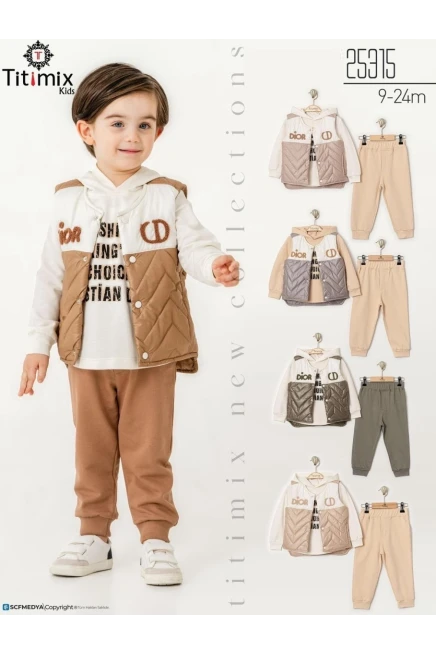 9-24 месяц мальчик  спортивный комплект с жилеткой