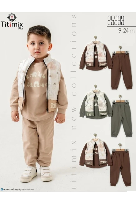 9-24 месяц мальчик  спортивный комплект с жилеткой