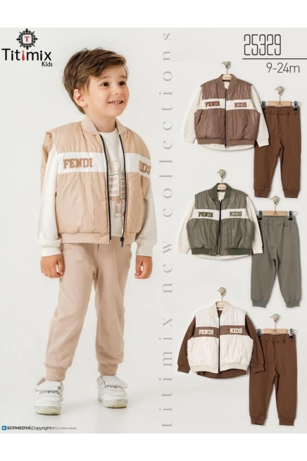 9-24 месяц мальчик  спортивный комплект с жилеткой