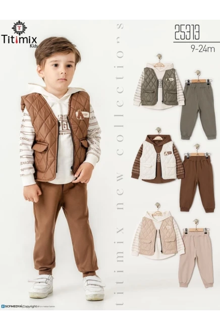 9-24 месяц мальчик  спортивный комплект с жилеткой