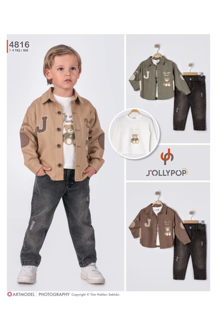 1-4 سنة صبي بدله ستره مع سروال