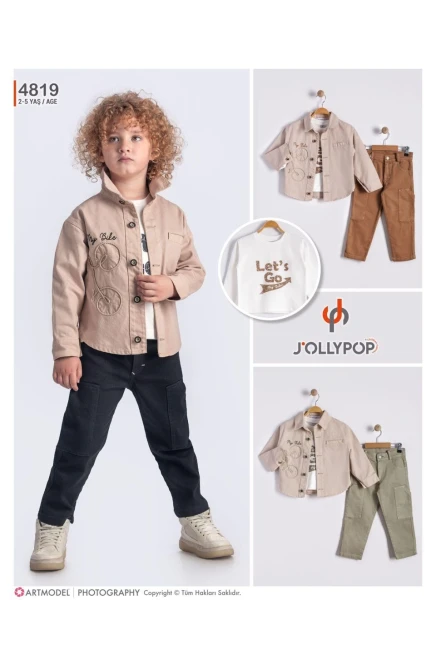 2-5 سنة صبي بدله ستره مع سروال