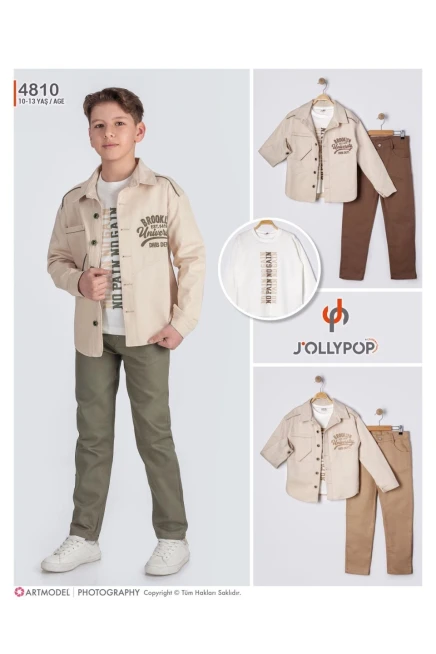 10-13 سنة صبي بدله ستره مع سروال