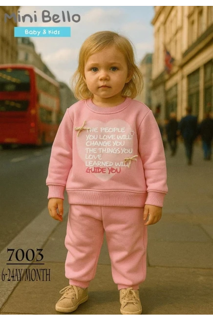 Kalp Baskılı Eşofman Takım