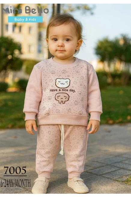 Kız Nakışlı Eşofman Takım