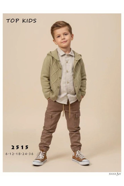 Hırkalı Gömlekli Pantolonlu Takim