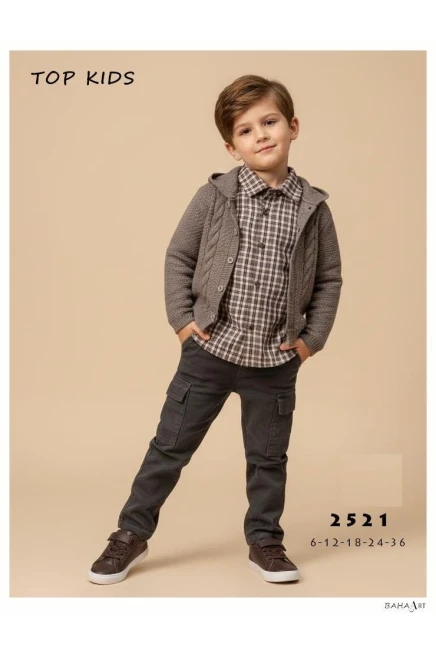 Hırkalı Gömlekli Pantolonlu Takim