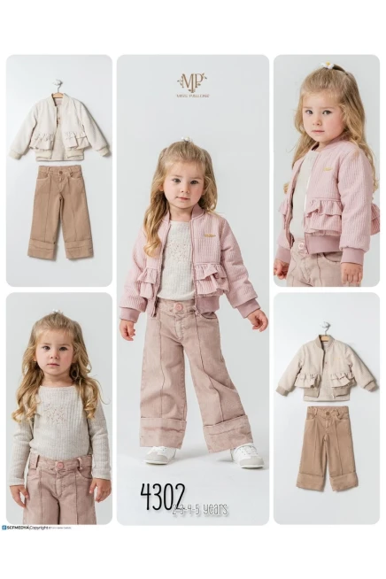 2-5 سنة فتاة بدله ستره مع سروال