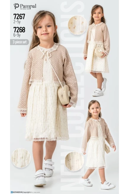 2-5 سنة فتاة فستان مع ستره