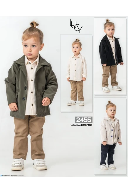 9-24 شهر صبي بدله ستره مع سروال