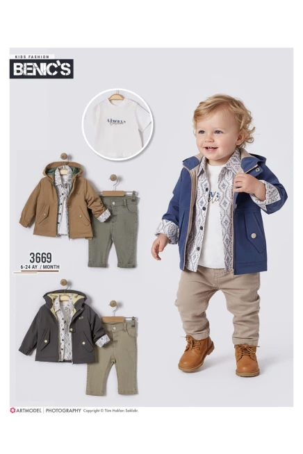 9-24 شهر صبي بدله ستره مع سروال