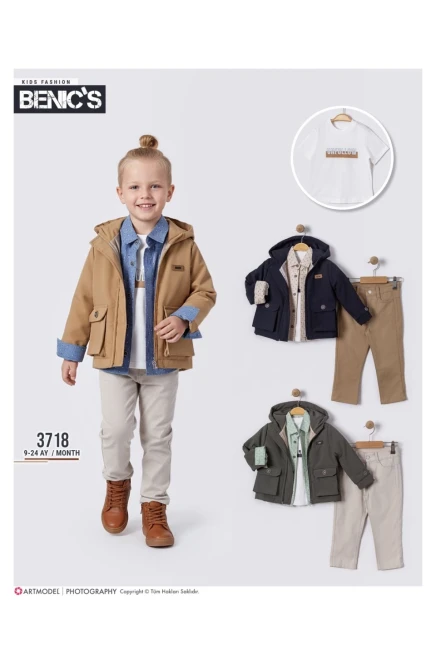 2-5 سنة صبي بدله ستره مع سروال