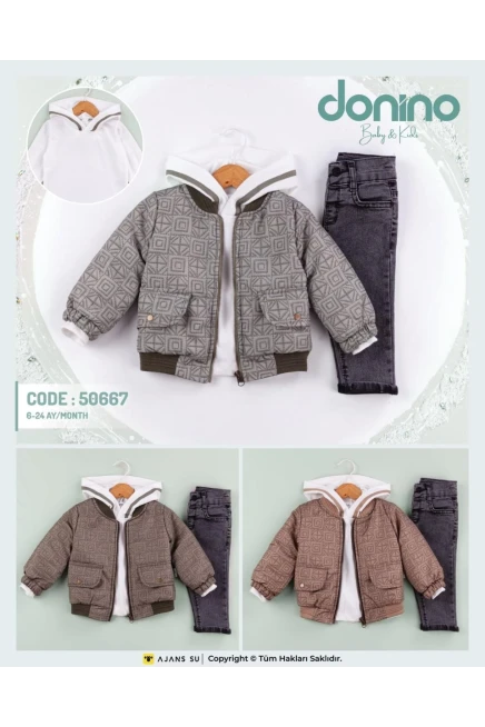 6-24 شهر صبي بدله ستره مع سروال