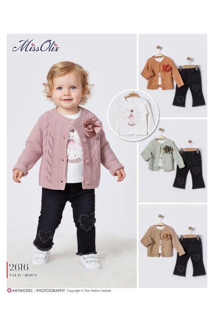 Hırkalı Bluzlu Pantolonlu Takım