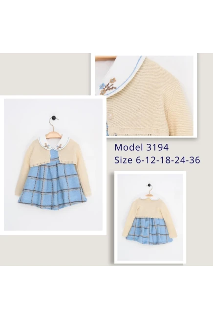 6-36 شهر فتاة فستان كارديجان