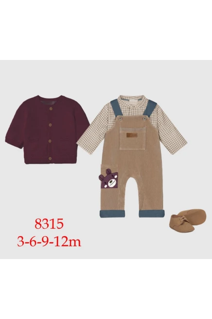 3-12 شهر صبي ستره كارديجان مع سروال