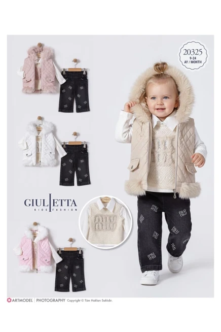 9-24 شهر فتاة بدله جيله مع سروال