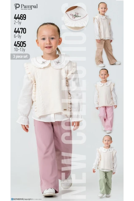 2-5 ГОДА девочка Жилет брюки костюм