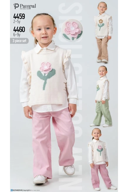 Yelekli Gömlkeli Pantolonlu Takım