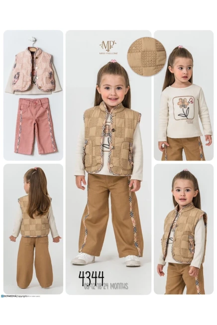 9-24 شهر فتاة بدله جيله مع سروال