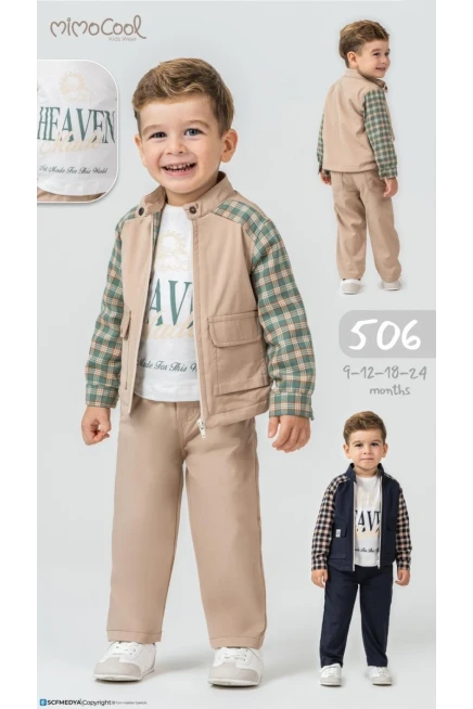 9-24 شهر صبي بدله ستره مع سروال