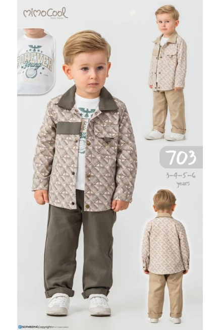 3-6 سنة صبي بدله ستره مع سروال