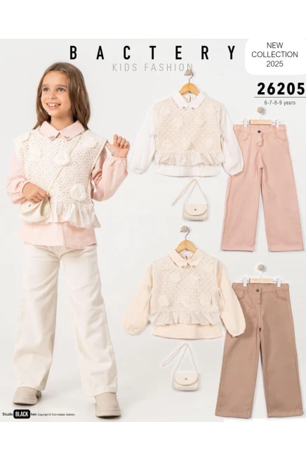 6-9 سنة فتاة بدله جيله مع سروال