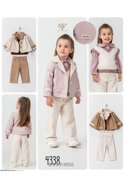 Ceketli Süveterli Bluzlu Pantolonlu Takım