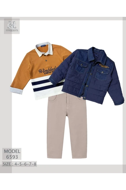 4-8 سنة صبي بدله ستره مع سروال