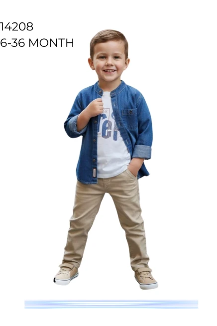 6-36 شهر صبي بدله قميص مع سروال