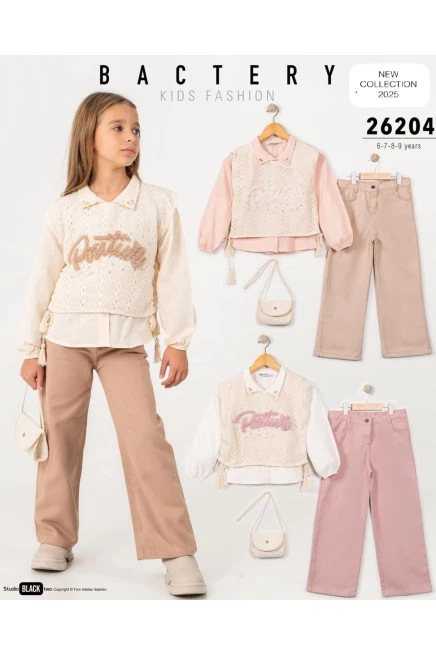 6-9 سنة فتاة بدله جيله مع سروال