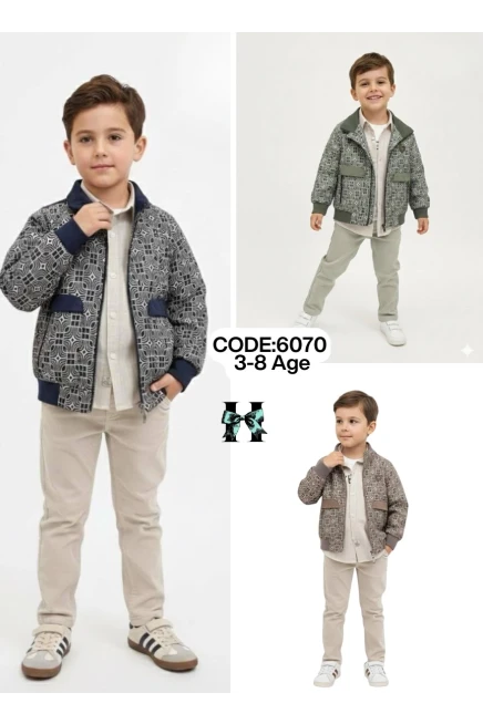 3-8 سنة صبي بدله ستره مع سروال